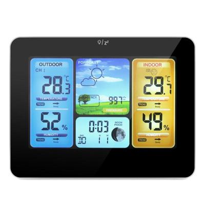 FJ3373 weer station draadloze indoor buiten sensor multifunctionele thermometer Hygrom digitale wekker barometer voorspelling