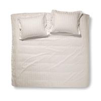 Damai Dekbedovertrek Katoen Satijn Streep Linea - ivory 200x200/220cm