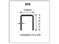 Dutack Niet serie 800 Cnk 10 mm doos 10 duizend - 5088019