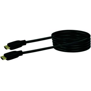 Schwaiger HDM0500043 HDMI-kabel HDMI Aansluitkabel HDMI-A-stekker, HDMI-A-stekker 5.00 m Zwart 4K UHD, Vergulde steekcontacten