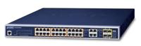 Planet GS-4210-24PL4C Managed network switch L2/L4 Gigabit Ethernet (10/100/1000) Power over Ethernet (PoE) 1U Black network switch - Planet GS-4210-24PL4C, Managed, L2/L4, Gigabit Ethernet (10/100/