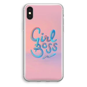 Girl boss: iPhone X Transparant Hoesje