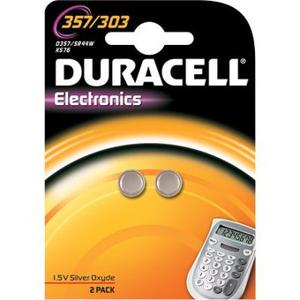 Batterij Duracell knoopcel 2x357/303 zilver oxide ÃƒËœ11,6mm 2 stuks