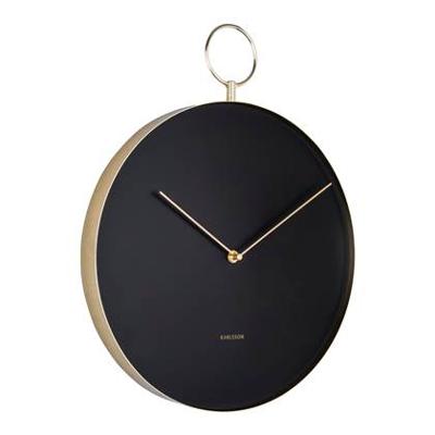 Karlsson Wandklok Hook 34 cm - Zwart Karlsson Wandklok Hook 34 cm - Zwart