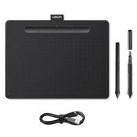 Wacom Intuos M Pen / mobiel tekentablet (voor schilderen en fotobewerking met drukgevoelige pen & Bluetooth & 3 softwaredownloads) zwart - ideaal voor kantoor thuis & e-learning
