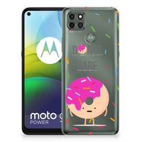 Motorola Moto G9 Power Siliconen Case Donut Roze - thumbnail