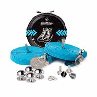 Quickshoelaces  Casual collectie 120 cm lang turquoise - thumbnail