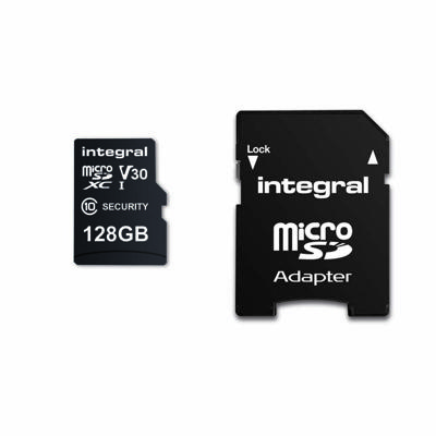 Integral INMSDX128G10SE 128 Gb Security Camera Microsd-kaart Voor Dash Cams, Home Cams, Cctv, Body Cams & Drones