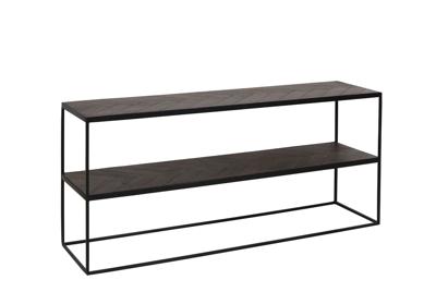 Light & Living Sidetable Chisa 150cm - Bruin/Zwart
