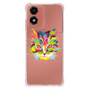 Motorola Moto G24 | G24 Power | G04 Stevig Bumper Hoesje Cat Color