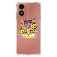 Motorola Moto G24 | G24 Power | G04 Stevig Bumper Hoesje Cat Color - thumbnail