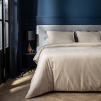 Presence Hotel Katoen-Satijn Philip Dekbedovertrek Kleur: Greige, 200 x 240 cm Dekbedovertrek