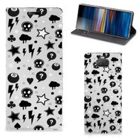 Mobiel BookCase Sony Xperia 10 Silver Punk