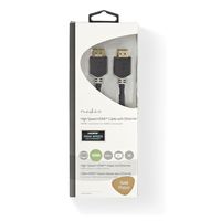 High Speed HDMI-kabel met Ethernet | HDMI-connector - HDMI-connector | 0,5 m | Antraciet - thumbnail