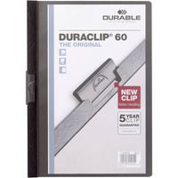 Durable Duraclip 60 stofklepmap PVC Zwart, Transparant - thumbnail