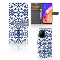 OPPO Reno5 Z | A94 5G Hoesje Flower Blue - thumbnail