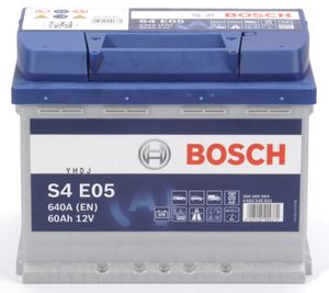 Bosch Blue auto accu S4E05 - 60Ah - 640A - aangepast voor voertuigen met start-stopsysteem S4E05