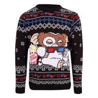 Gremlins Sweatshirt Christmas Jumper Gizmo Popcorn Size XL - thumbnail