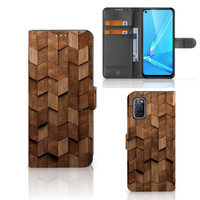 Book Style Case voor OPPO A72 | OPPO A52 Wooden Cubes