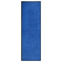 vidaXL Deurmat wasbaar 60x180 cm blauw