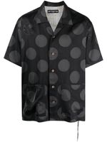 Mastermind Japan chemise en soie à pois - Noir