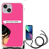 iPhone 14 Anti Shock Case Woman Don't Touch My Phone - thumbnail