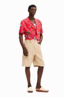 Effen shorts met zakken - WHITE - M - thumbnail