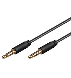 Goobay AVK 182-0200 mini audio kabel 2 m 3.5mm Zwart