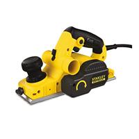Stanley FME630K-QS FatMax FME630K Elektrische schaaf (750 Watt, 82 mm schaafbreedte, schakelbare spaan-uitworp, vlakgefreesde schaafzool met 3V-groeven, incl. parallelaanslag, afzuigadapter, stofzak, koffer)