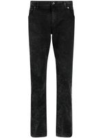 Dolce & Gabbana jean droit à effet délavé - Noir