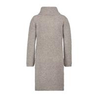 Claudia Sträter jurk met kabel van wol en alpaca taupe