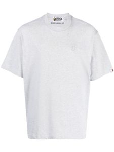 A BATHING APE® t-shirt en coton à logo brodé - Gris