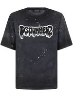 DSQUARED2 t-shirt en coton à logo imprimé - Noir