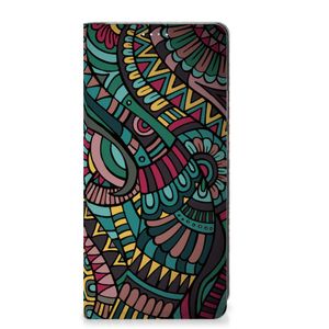 Motorola Edge 40 Pro Hoesje met Magneet Aztec