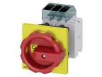 Belastbare scheidingsschakelaar Rood, Geel 3-polig 16 mm² 16 A 1x NO, 1x NC 690 V/AC Siemens 3LD30541TK53