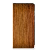 Motorola Moto G14 Book Wallet Case Donker Hout