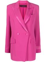 Patrizia Pepe blazer à boutonnière croisée - Rose