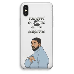 Hotline bling: iPhone XS Max Transparant Hoesje