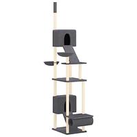 Bussandri Exclusive - Kattenmeubel vloer tot plafond 277-303 cm donkergrijs