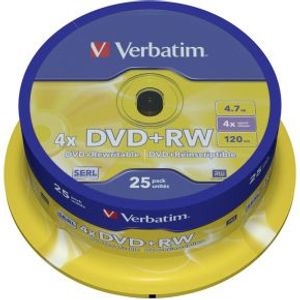 Verbatim DVD+RW 4X 25st. Spindle