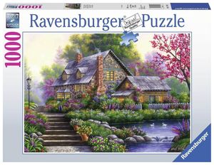 Ravensburger puzzel 1000 stukjes romantische cottage