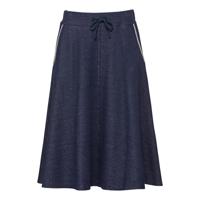 Jersey rok van bio-katoen met steekzakken, jeansblauw 44/46