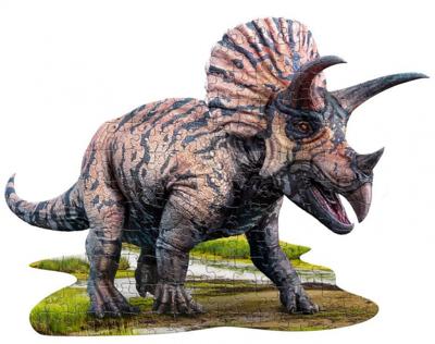 Madd Capp legpuzzel triceratops 84 cm karton bruin 100 delig Madd Capp legpuzzel triceratops 84 cm karton bruin 100 delig
