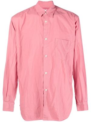 Comme Des Garçons Shirt Overhemd met puntige kraag - Roze