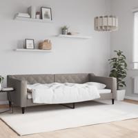 Slaapbank 90x200 cm stof taupe