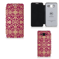 Wallet Case Samsung Galaxy Grand Prime Barok Pink