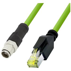 LogiLink CQM065S RJ45 Netwerkkabel, patchkabel CAT 6A 3.00 m Groen Vlambestendig, Halogeenvrij, Zuurbestendig, UV-bestendig, Oliebestendig 1 stuk(s)