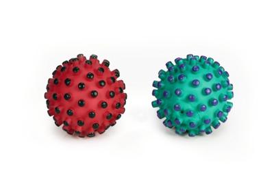 Beeztees Stekelbal - Hondenspeelgoed - Vinyl - Groot - 13 cm