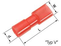 LAPP 61794953 Platte stekker (female) Insteekbreedte: 4.8 mm Insteekdikte: 0.5 mm 180 ° Volledig geïsoleerd Rood 100 stuk(s)