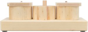 TRIXIE SNACK CUPS VOOR RATTEN EN KONIJNEN HOUT 15X45X6 CM